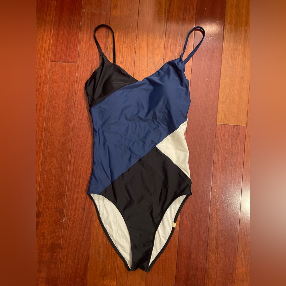 Summersalt Women's One Piece Swimsuit - Black, Blue, and White